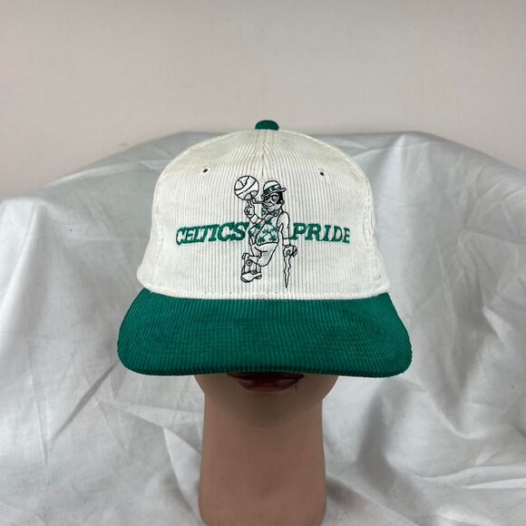 Vintage NBA Celtics Pride Hat Corduroy Snapback by YA The G Cap